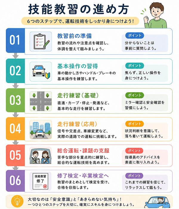 技能教習の進め方