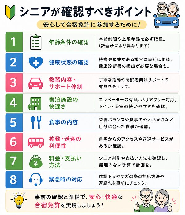 シニアが確認すべきポイント