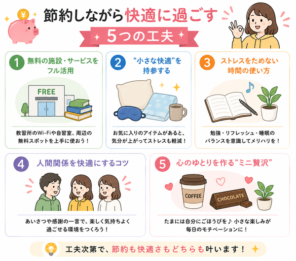 節約しながら快適に過ごす5つの工夫